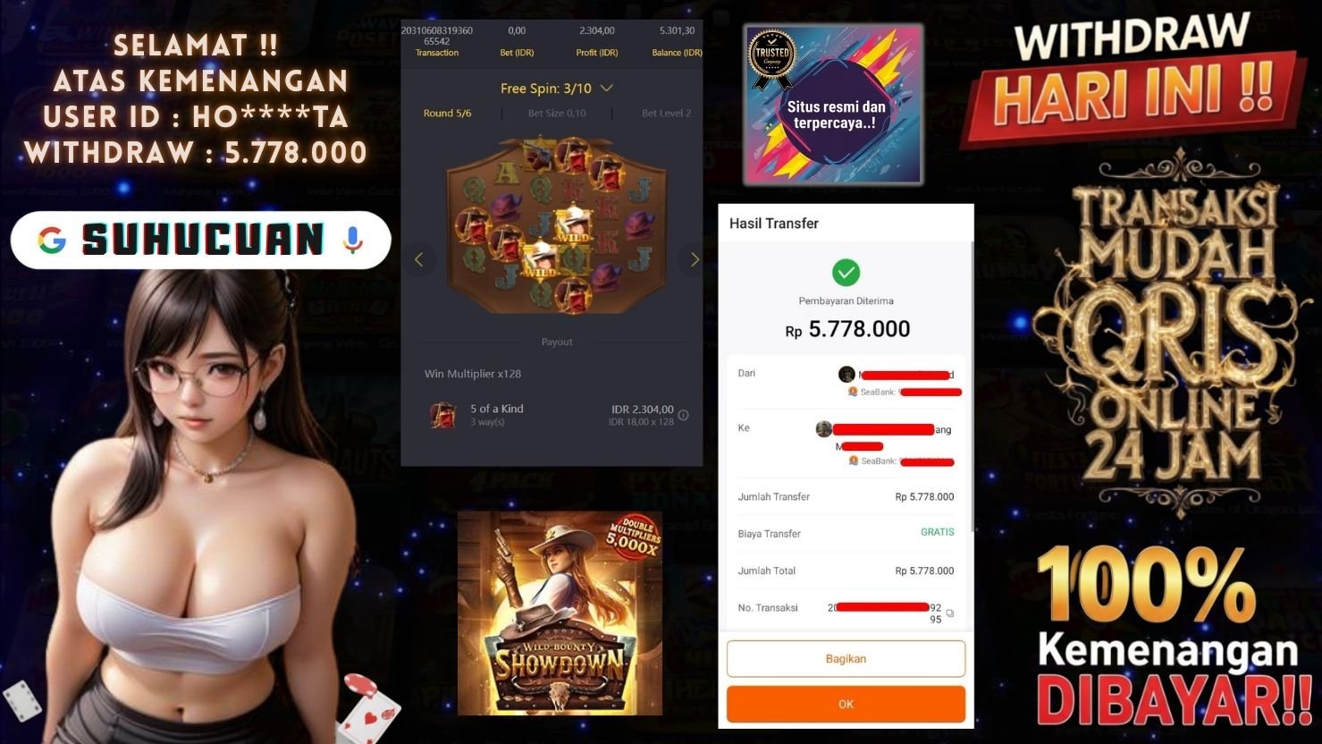 SUHUCUAN JACKPOT SLOT WILD BOUNTY SHOWDOWN